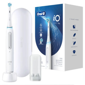 Oral-B iO Series 4 Quite Voksen Roterende tandbørste Hvid -