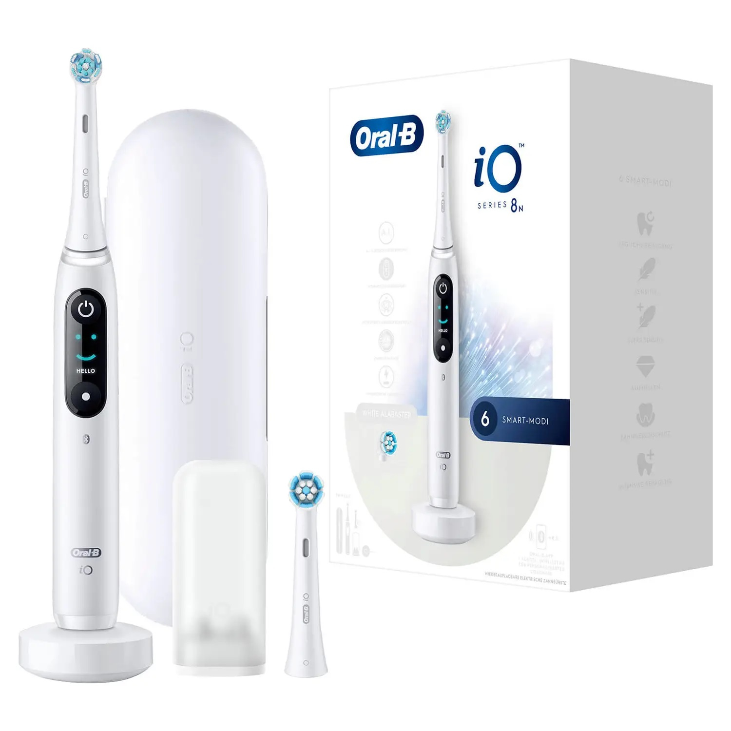 101929465_7122745975 Oral-B iO Series 8N Voksen Vibrerende tandbørste Hvid -