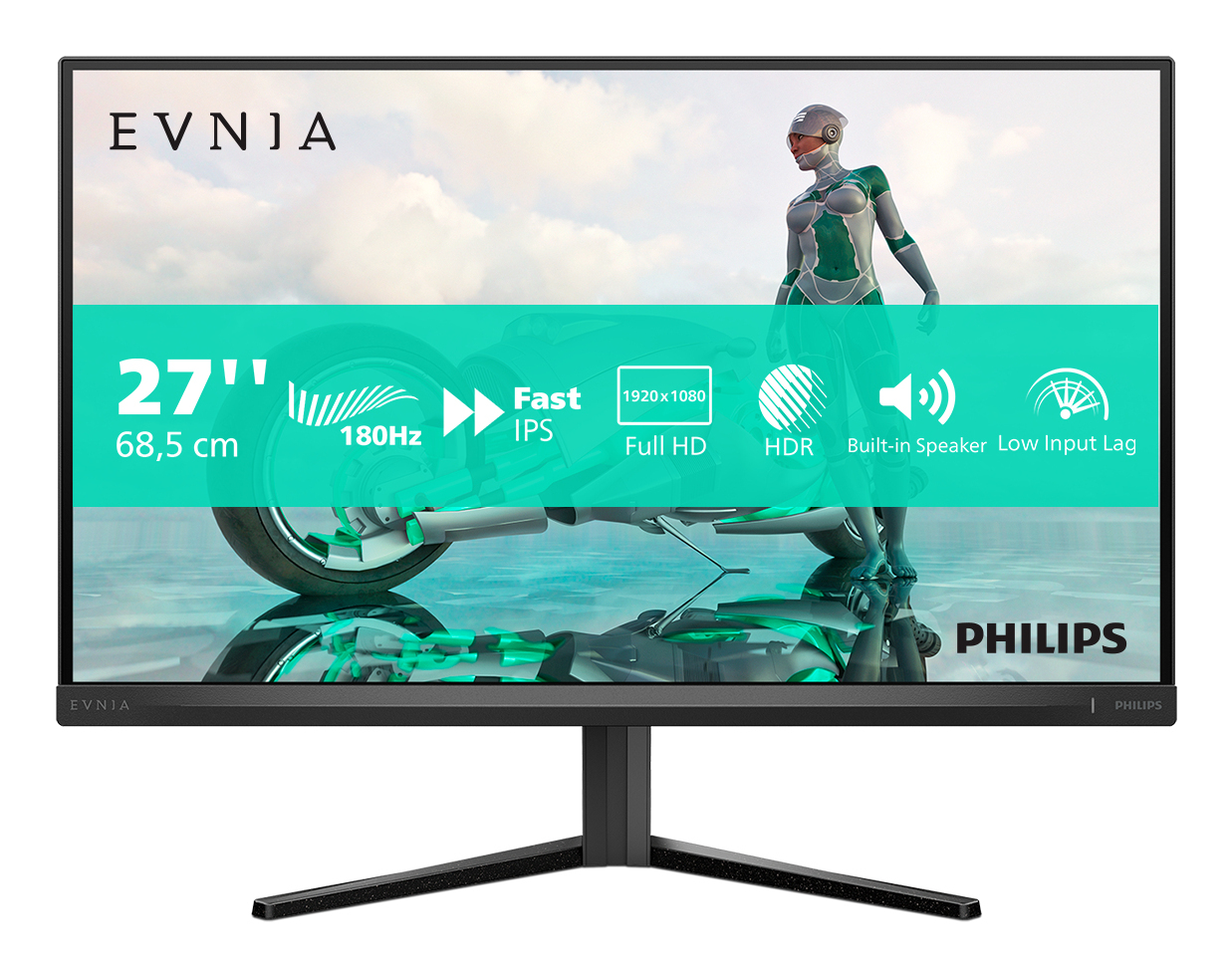 109ffbc77825c00ca36f050cadafb6cc880c8436 Philips Evnia 27M2N3200S/00 LED display 68,6 cm (27") 1920 x 1080 pixel Fuld HD LCD Sort -