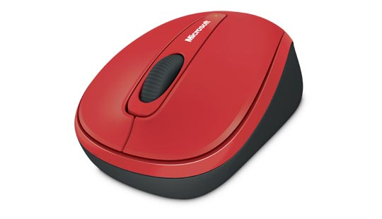 15618900-6605 Microsoft Wireless Mobile Mouse 3500. Optisk Trådløs Mus. Rød. -