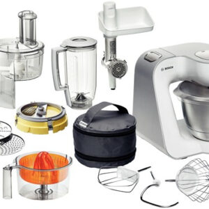 Bosch Styline foodprocessor 900 W 3,9 L Rustfrit stål, Hvid -