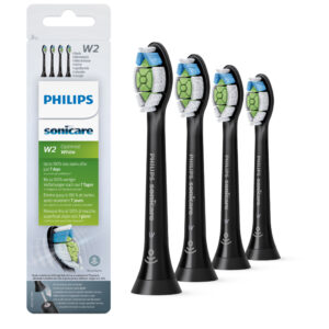 Philips Sonicare W2 Optimal White HX6064/11. 4x Soniske tandbørstehoveder. Sort -