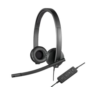 Logitech H570e Kablet USB Headset. Sort. -