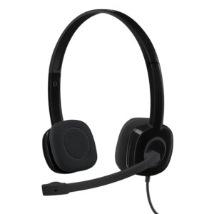 Logitech H151 Kablet Stereo Headset. Sort. -