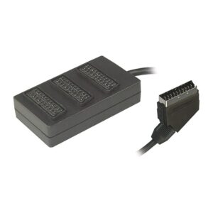 3-ports SCART splitter kabel  -  SCART til RCA lyd og video (0,35m) -