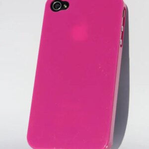 iPhone 4 & 4S cover i hård plastik. Lyserød. -