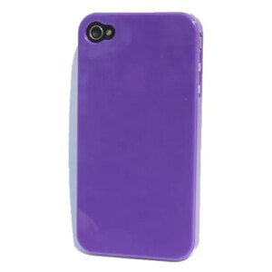 iPhone 4 & 4S cover i hård plastik. Lilla. -
