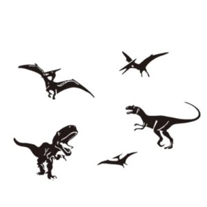Dinosaurus wallsticker med 5 forskellige dinosaur fra urtiden. -