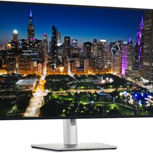 DELL UltraSharp U3225QE computerskærm 80 cm (31.5") 3840 x 2160 pixel 4K Ultra HD LCD Sort, Sølv -