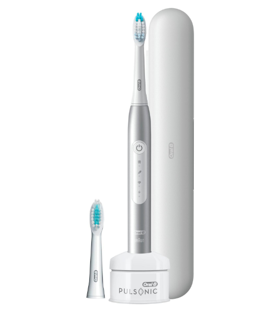 79936947_4668363796 Oral-B Pulsonic Slim Luxe 4500 Voksen Sonisk tandbørste Platin -