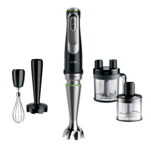 Braun MultiQuick 9 MQ 9195XLI 2 L Nedsænkning blender 1200 W Sort, Rustfrit stål -