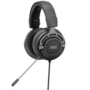 AOC GH200 Kablet Gaming Headset. Sort/Grå -