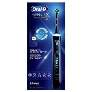 Oral-B Genius X Elektrisk tandbørste. Voksen El tandbørste. Midnat Sort -