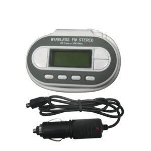 FM Transmitter til MP3 inklusiv billader. Hvid. -