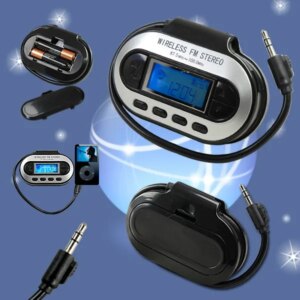 FM Transmitter til MP3 inklusiv billader. Sort. -