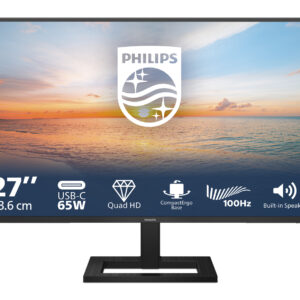 Philips 1000 series 27E1N1600AE/00 computerskærm 68,6 cm (27") 2560 x 1440 pixel Quad HD LCD Sort -