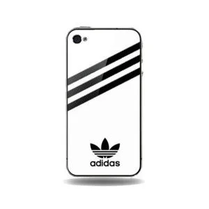 iPhone 4/4S Adidas cover. Hvid. -