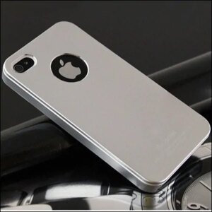 iPhone 4 & 4S Air jacket cover. Silver. -