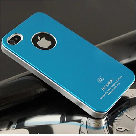 airjacket-turkis iPhone 4 & 4S Air jacket cover. Turkisblå. -