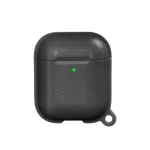 Carbon Fiber TPU beskyttelsescover til dit AirPods etui. Sort. -