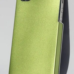 iPhone 4 / 4S alucover med "metal"-kant. Grøn. -
