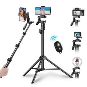 APEXEL multifunktionelt Tripod Stativ og Selfie Stick med fjernbetjening. 51-178cm -