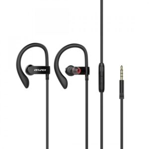 AWEI ES160I Super Bass In-ear Kablet Sports Earphones med Ørekroge. Perfekt til sport -