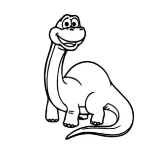 Dinosaurus wallsticker. Baby Langhals - Baby Brachiosaurus. -