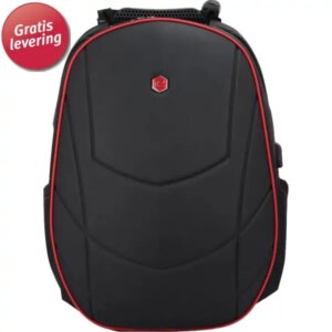 BestLife Assailant 17" Gaming Backpack. Sort/Rød. -