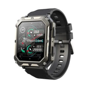 C20 Pro Smartwatch. 1.83" Touch Screen. IP68 Vandtæt Aktivitets ur. Graphite. -