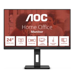 AOC E3 24E3QAF LED display 60,5 cm (23.8") 1920 x 1080 pixel Fuld HD LCD Sort -