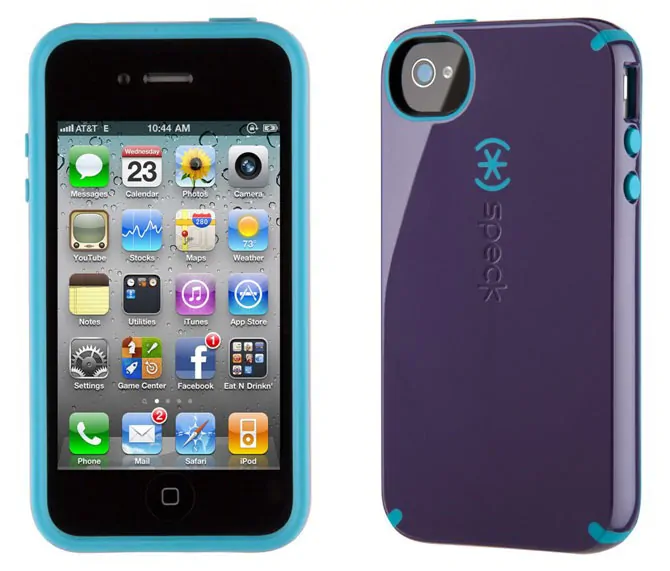 candyshell-purple-blue iPhone 4 & 4S SPECK® CandyShell cover. Lilla/blå. -