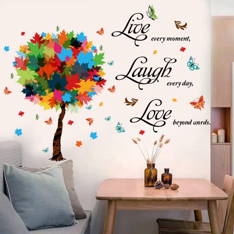 Sød citat wallsticker. Live every moment - Se resten her ;-) Sød citat wallsticker. Live every moment, Laugh everyday, Love beyond words -