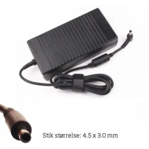 Oplader til Dell & HP. 130W - 19.5V/6.7A (4.5x3.0). -