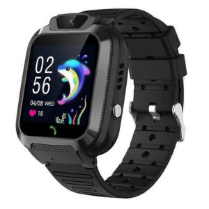 DH11 4G Børne Smartwatch med Videoopkald, WiFi-position og Forældrekontrol. Sort -