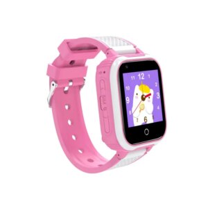 DH9S Vandtæt GPS Smartwatch til børn med 4G. Geo-hegn, videoopkald, spil mm. Pink. -