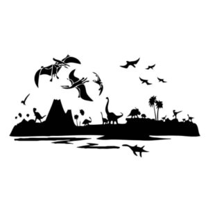 Stor dinosaurus wallsticker. Fascinerende dino verden. 75x138cm -