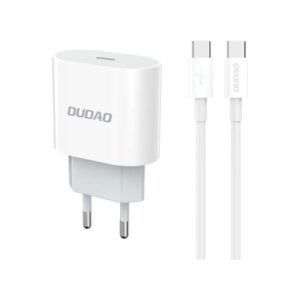 DUDAO A14EUC PD 20W Quick Charge USB-C oplader. Inkl USB-C kabel -
