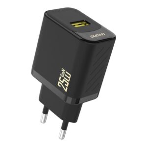 Dudao A27S QC 3.0 USB Oplader  -  25W GaN Hurtig USB-A Oplader (Sort) -