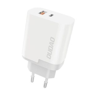 DUDAO A6XSEU Adapter. Dual oplader. 22.5W. 1xUSB-C + 1xUSB-A -