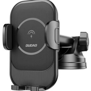 Dudao F3Pro+ Trådløs Biloplader med Sugekop. 15W. Sort -