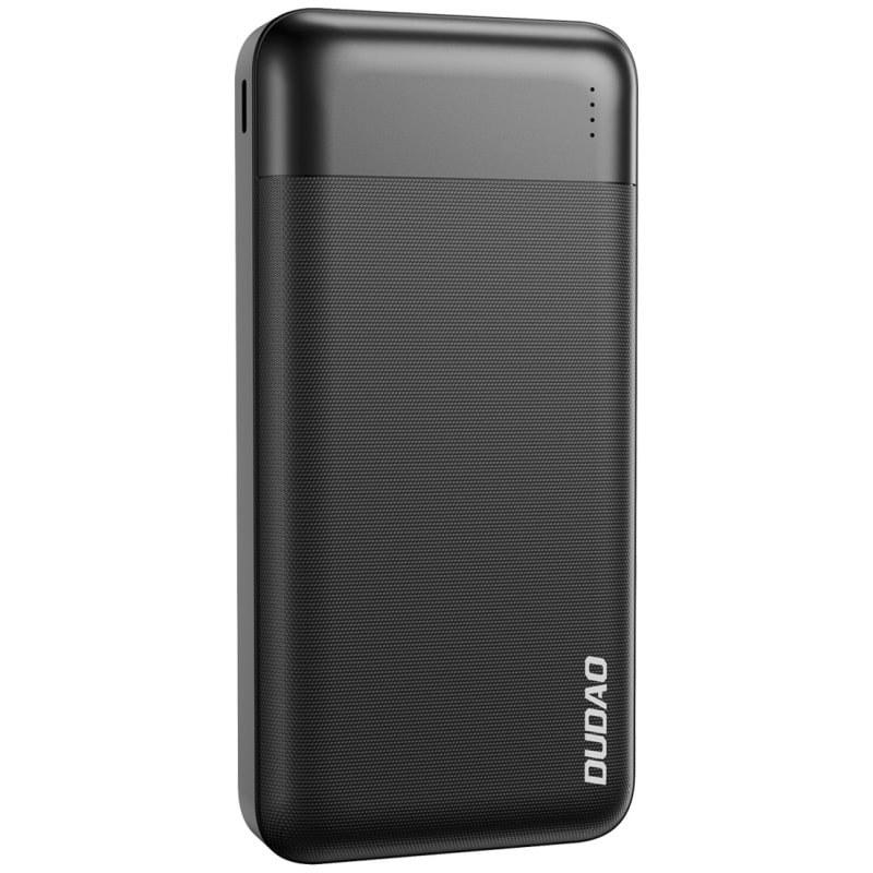 DUDAO K18 Powerbank på 10000mAh. Løb aldrig tør for strøm! DUDAO K18 Powerbank på 10000mAh, 10Watt. Sort -