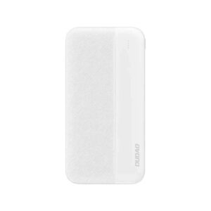 Dudao K4S Powerbank 10000mAh  -  Dobbelt USB-A Udgang, Kompakt og Effektiv  -  Hvid -