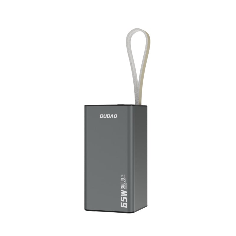 DUDAO K65+ powerbank. 30000mAh - 65 Watt. Kraftig og hurtig. DUDAO K65+ powerbank. 30000mAh - 65 Watt. Sort -