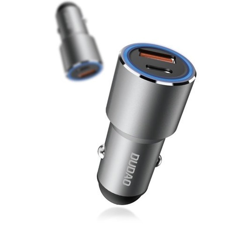 Dudao R4PQ 22,5W Biloplader med USB-C PD & Quick Charge Dudao R4PQ 22,5W Biloplader med USB-C PD & Quick Charge 3.0 -