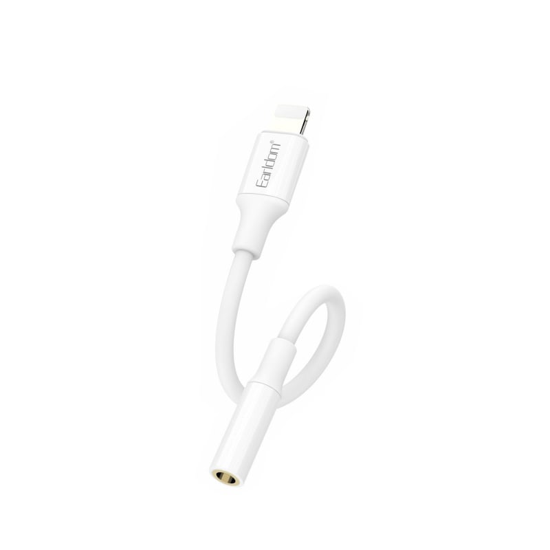 earldom-et-ot78-iphone-lightning-earphone-adapter Earldom ET-OT78 iPhone Lightning Earphone adapter. Lightning til minijack. Hvid. -