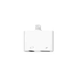 iPhone lightning earphone adapter. Opladning og 3.5 mm adapter. -
