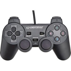 Esperanza WARRIOR PlayStation 3 controller med kabel. Sort. -