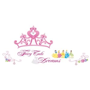 Fairy Tale Dreams. Flot wallsticker med prinsesser, smykker mm. -