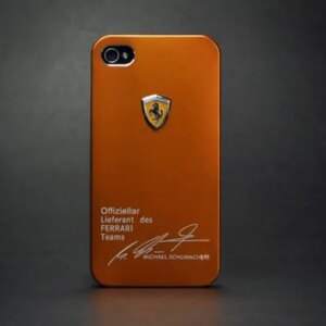 iPhone 4 / 4S Ferrari hard cover. Michael Schumacher hyldest. Bronze. -